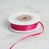 100 Yards | 1/16" Fuchsia Single Face Decorative Satin Ribbon