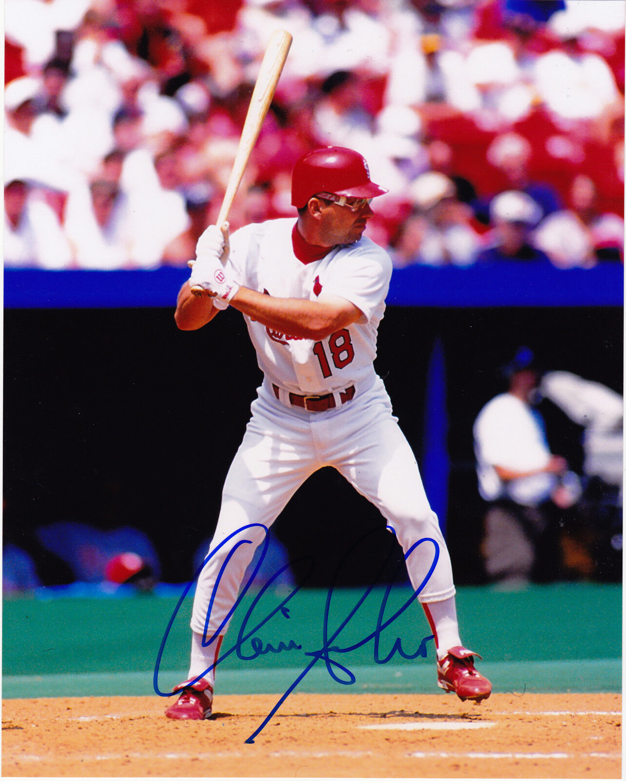 CHRIS SABO ST. LOUIS CARDINALS ACTION SIGNED 8x10