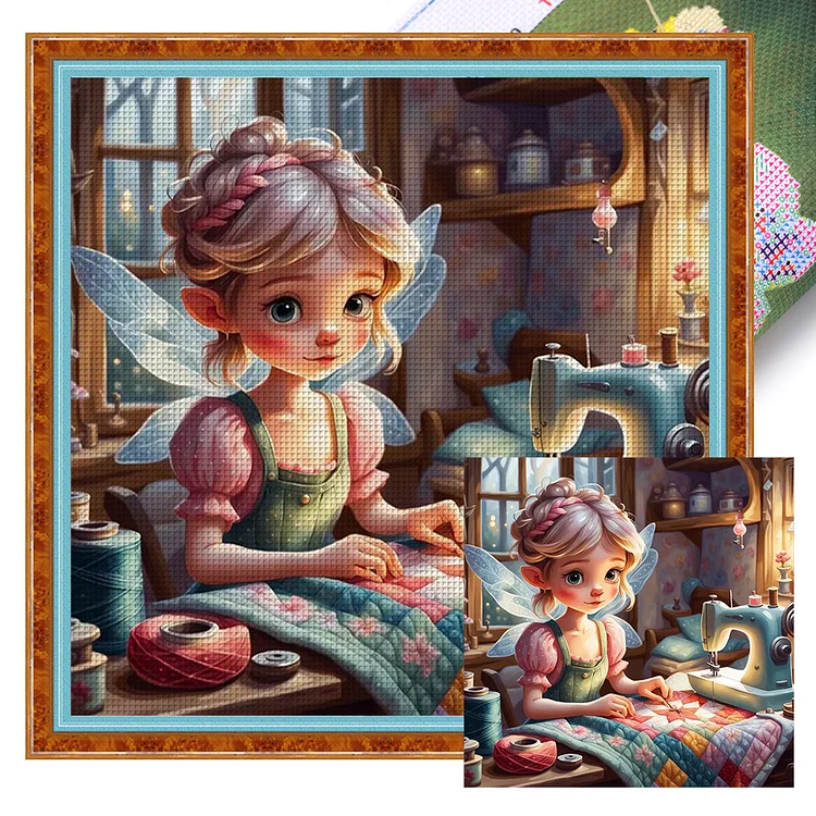 Disney-Tinker Bell Elf - Printed Cross Stitch 11CT 40*40CM