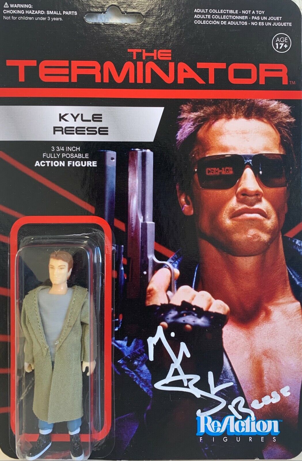 Michael Biehn autographed inscribed action figure The Terminator PSA COA Reese