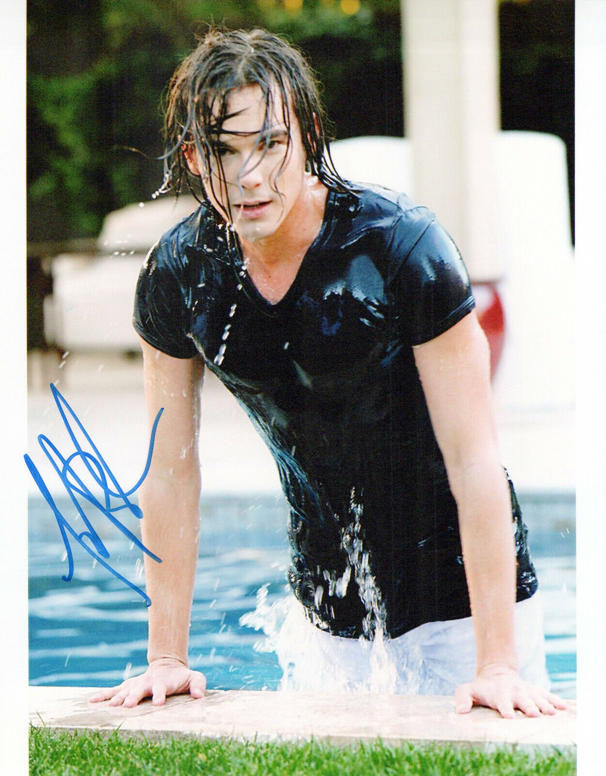 Tyler Blackburn Pretty Little Liars autographed Photo Poster painting signed 8X10 #3 Caleb River