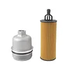 Aluminum Engine Oil Filter Housing Cap with Oil Filter Assembly Compatible With Jeep Chrysler Dodge Ram Vehicle 1500 Cherokee Wrangler Charger Durango 3.6L V6 Replace# 917-190 68191349AC 68191350AA
