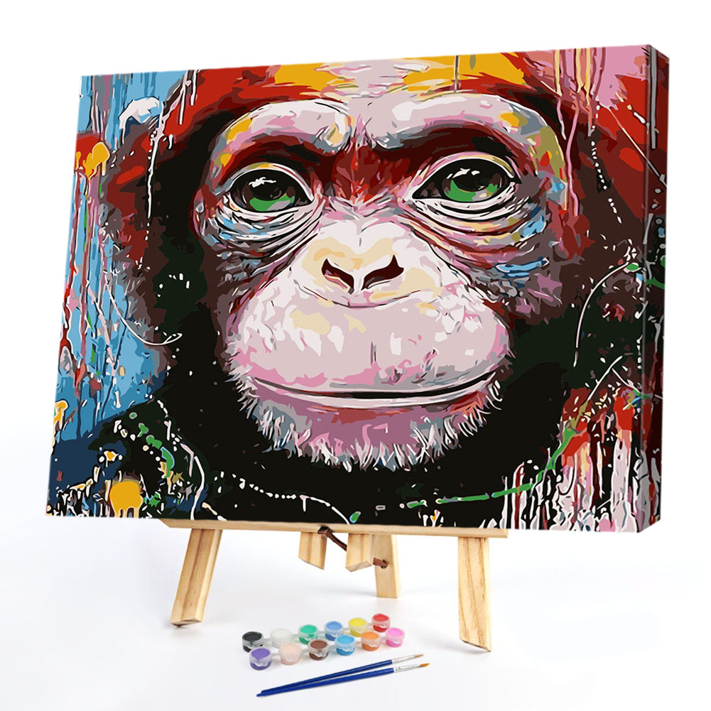 

40*50CM Paint By Numbers-Orangutan, 501 Original