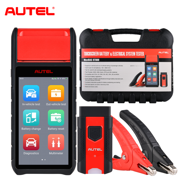 Autel MaxiBAS BT608, Battery Tester 6V &12V Battery Analysis Tool