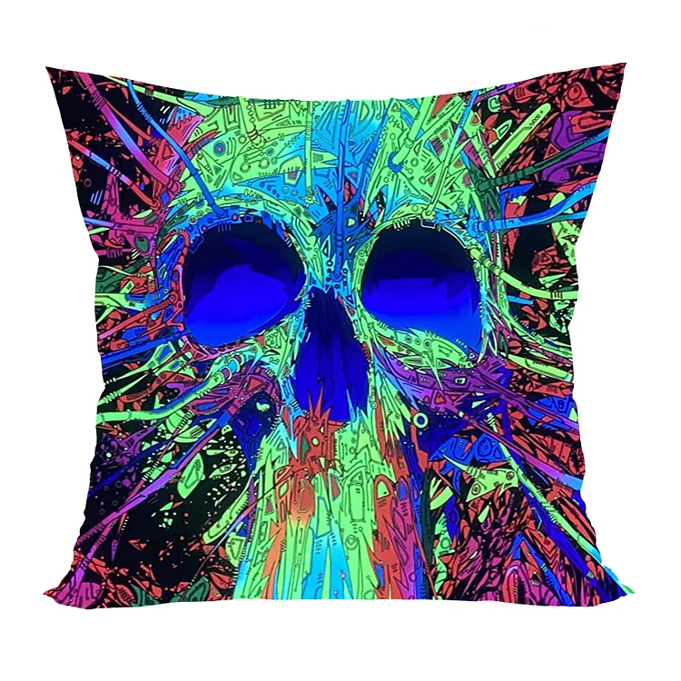 Skull - Fluorescent Pillowcase 45*45cm