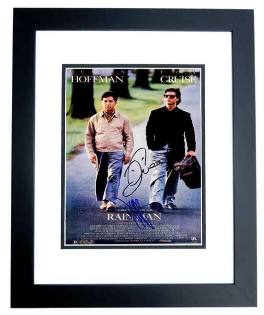 Tom Cruise and Dustin Hoffman Signed - Autographed RAIN MAN 11x17 Photo Poster painting FRAMED