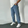 Mens Classic Solid Color Casual Jeans by Inlyline