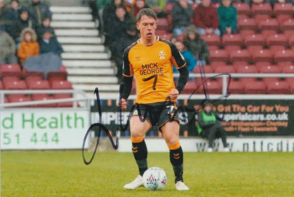 LUKE HANNANT HAND SIGNED 6X4 Photo Poster painting - CAMBRIDGE UNITED - FOOTBALL AUTOGRAPH 3