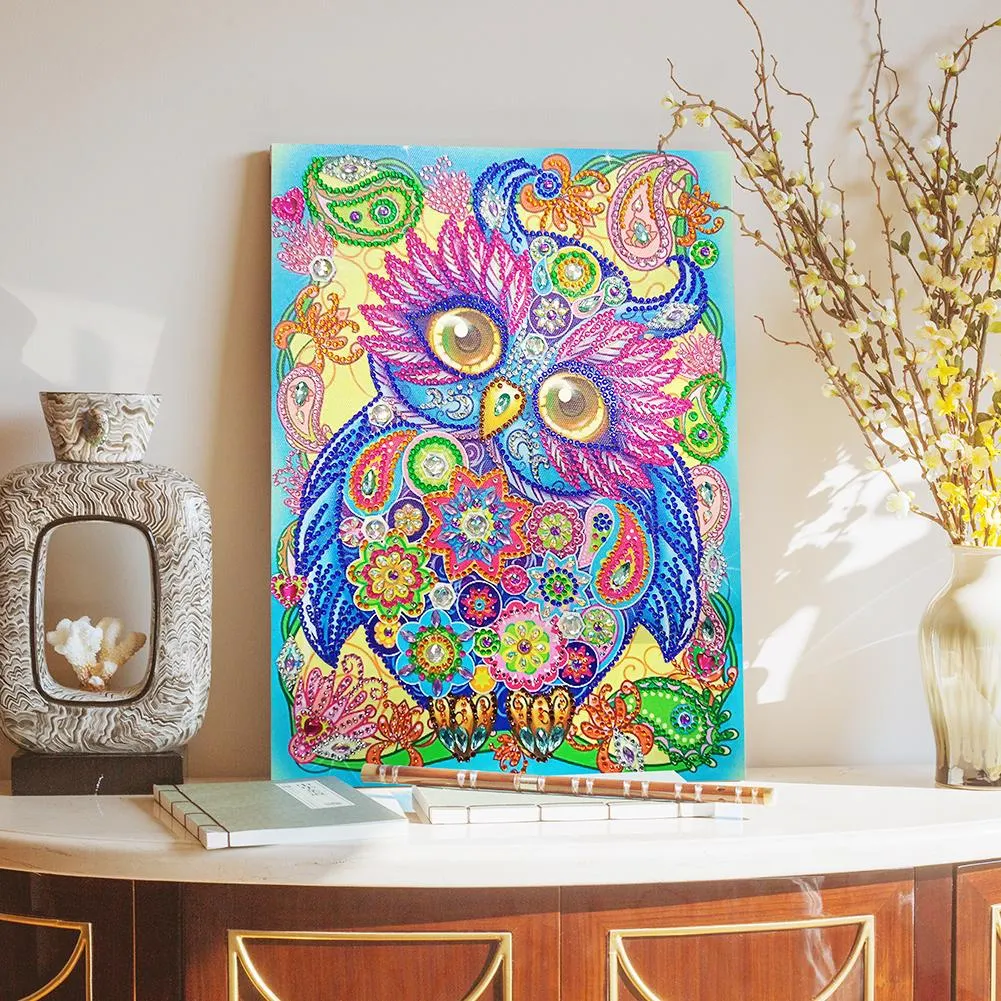 Special Shape Diamond Painting 40*30cm - Owl