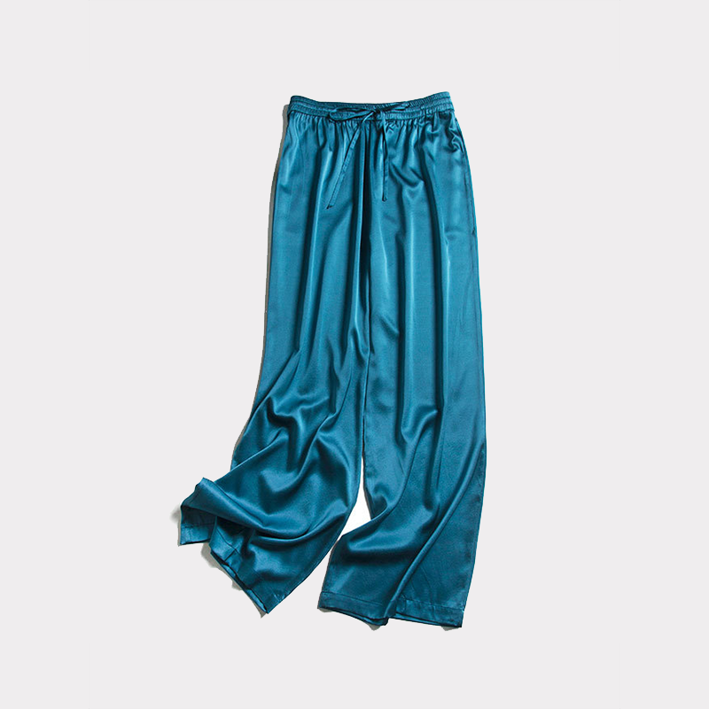 22 Momme Women Elastic Waist With Waistband Silk Pants REAL SILK LIFE
