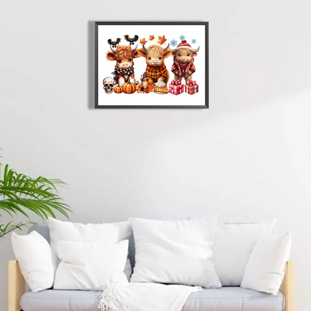 Diamond Painting - Full Round Drill - Halloween Yak(Canvas|40*30cm)