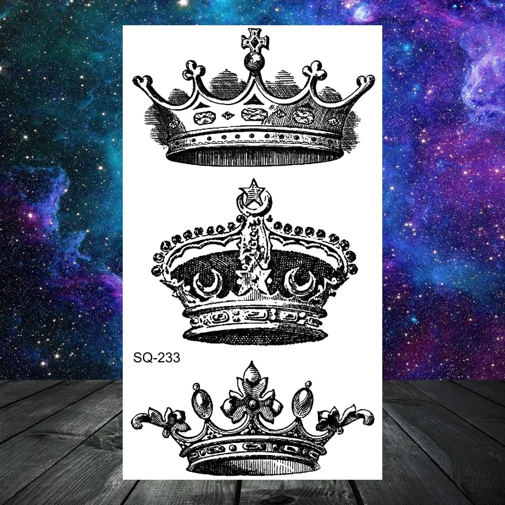 Realistic Rose Flower Snake Temporary Tattoos For Women Adult Skull Peony Lips Sword Tree Fake Tattoo Neck Arm Hands Small Tatoo