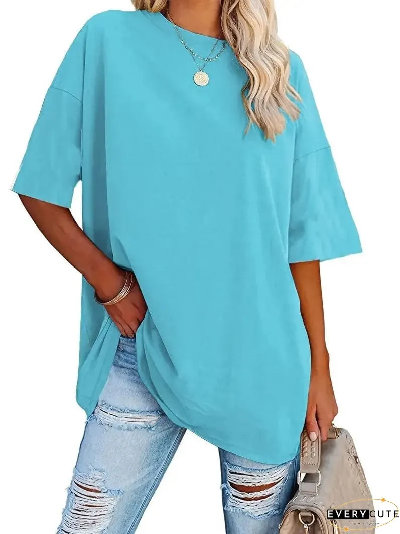 Loose Fit Casual Summer Tunic Top