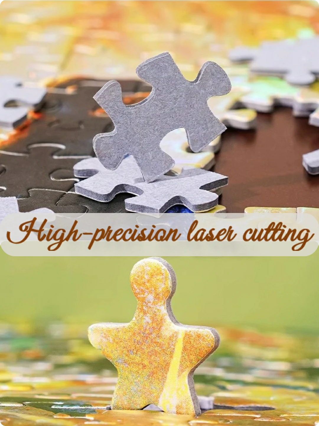 Golden Bamboo Shadow Jigsaw Puzzle 