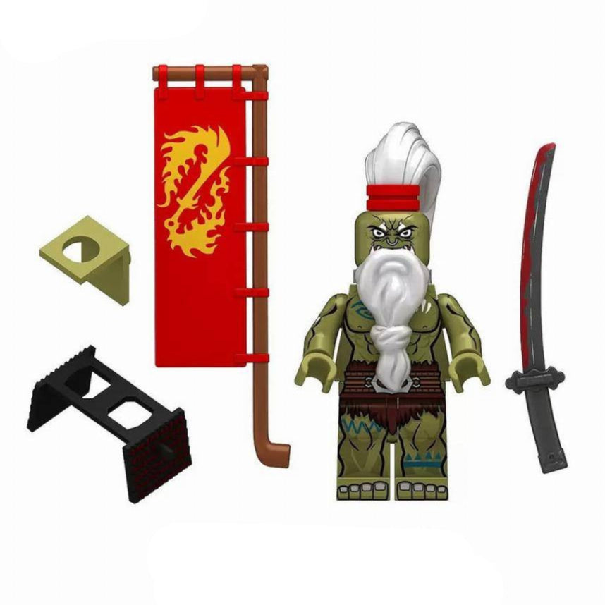 Samuro Orc Warrior Custom Warcraft Game Minifigure Minifigure Bricks monstertoys