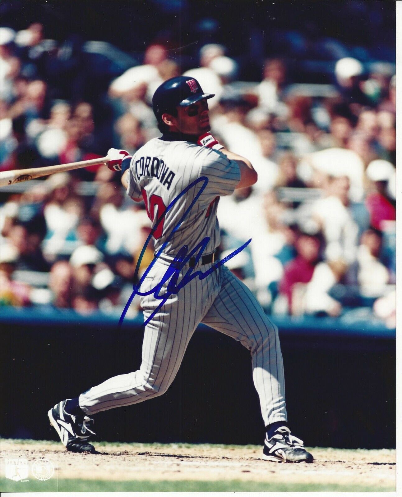 Marty Cordova autographed 8x10 Minnesota Twins#S978