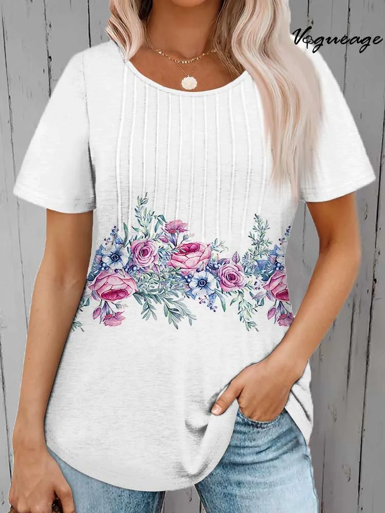 Fashionable Simple And Elegant Slim Fit T-Shirt