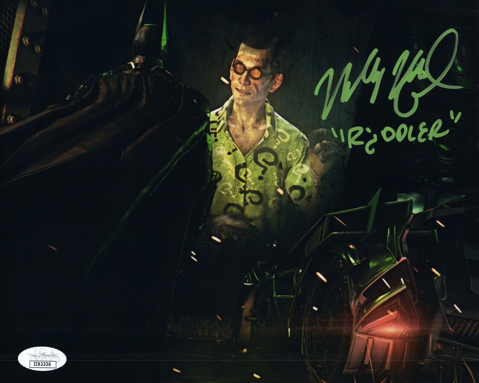 WALLY WINGERT Authentic Signed Batman:ARKHAM KNIGHT Riddler