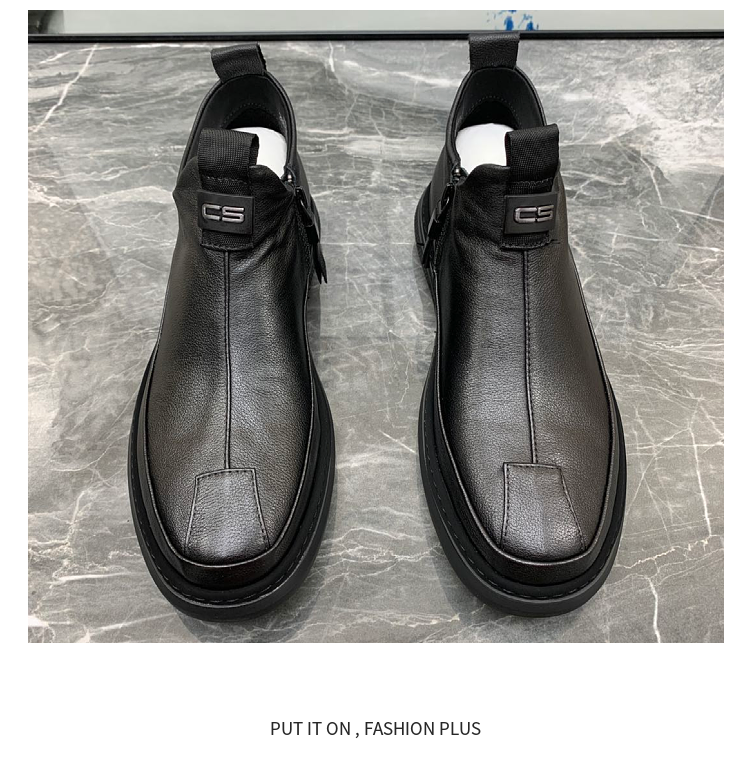 Men's Fashion Casual Leather Boots（ Limited Stock）