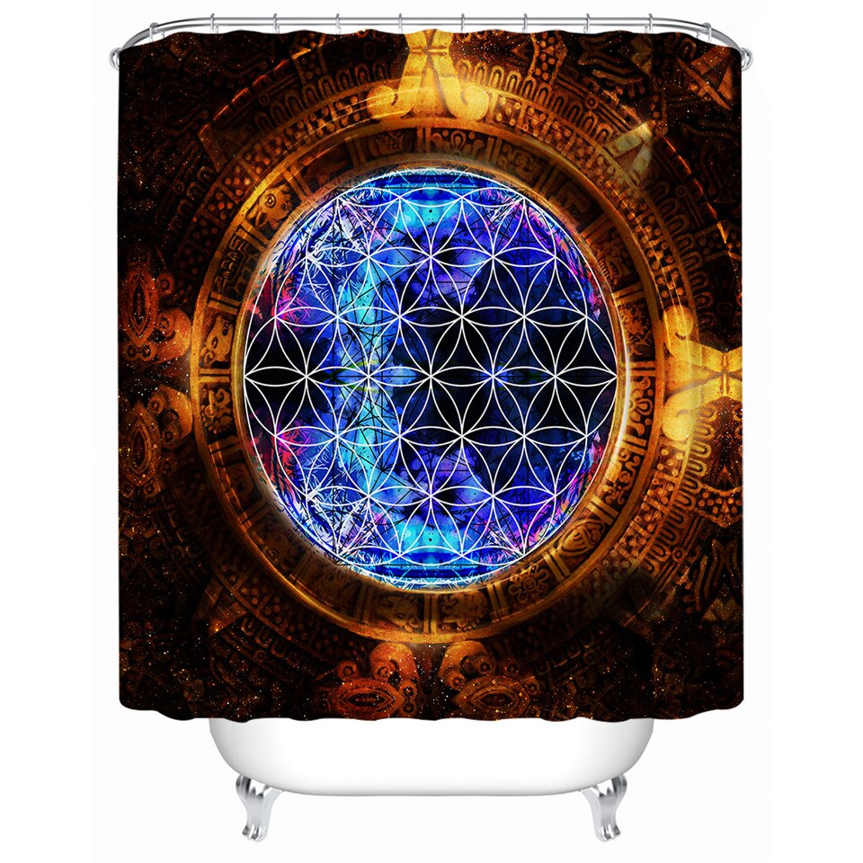

Flower of Life - Print Shower Curtain, 180*180cm, 501 Original
