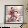 Snowman-Full Embroidery 3 Strands 11CT Stamped Cross Stitch-40*40CM