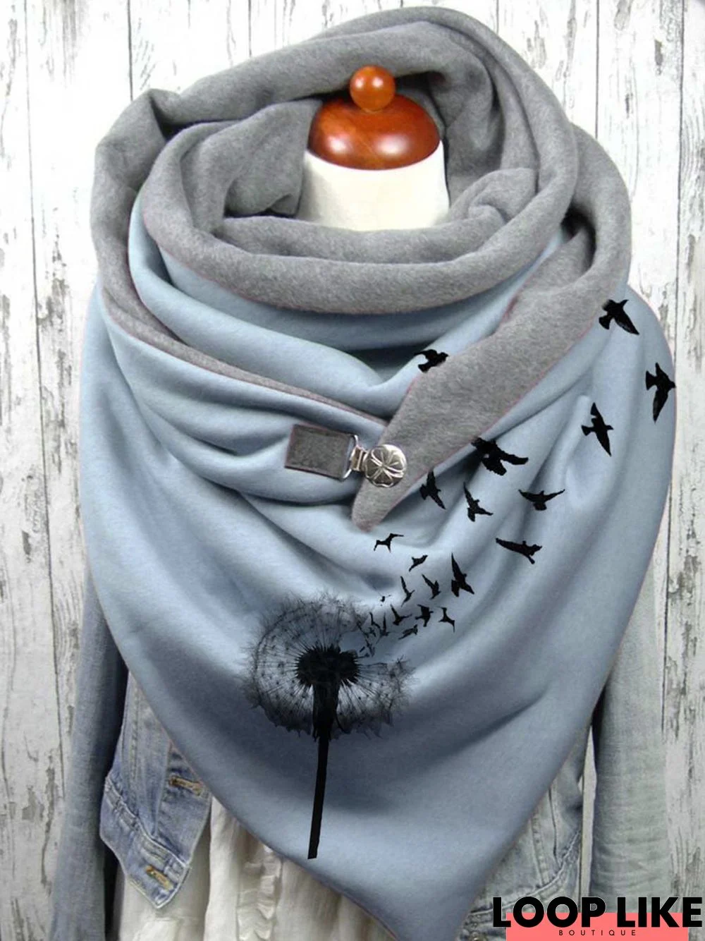 Blue Scarves Casual Winter Scarves