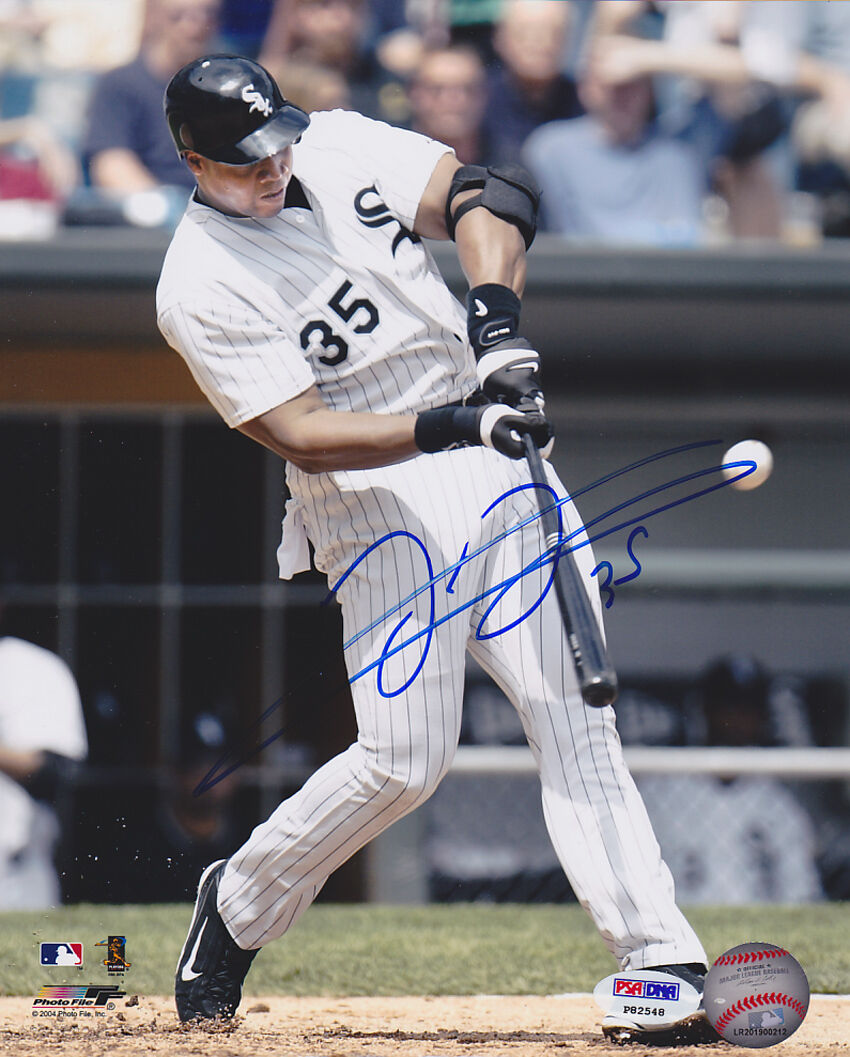 Frank Thomas SIGNED 8x10 Photo Poster painting White Sox PSA/DNA AUTOGRAPHED