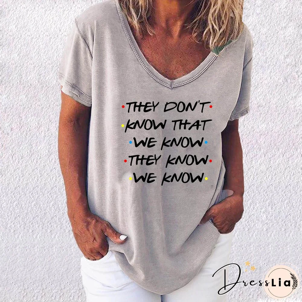 Loose V Neck Short Sleeve T Shirt Top