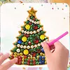 10PCS DIY Pearl Diamond Painting Christmas Fridge Magnets, Sparkling Rhinestone Refrigerator Magnet Craft Kit for Home Decor & Gifts