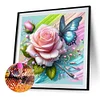 Diamond Painting - Full Round Drill - Rose Butterfly(Canvas|40*40cm)