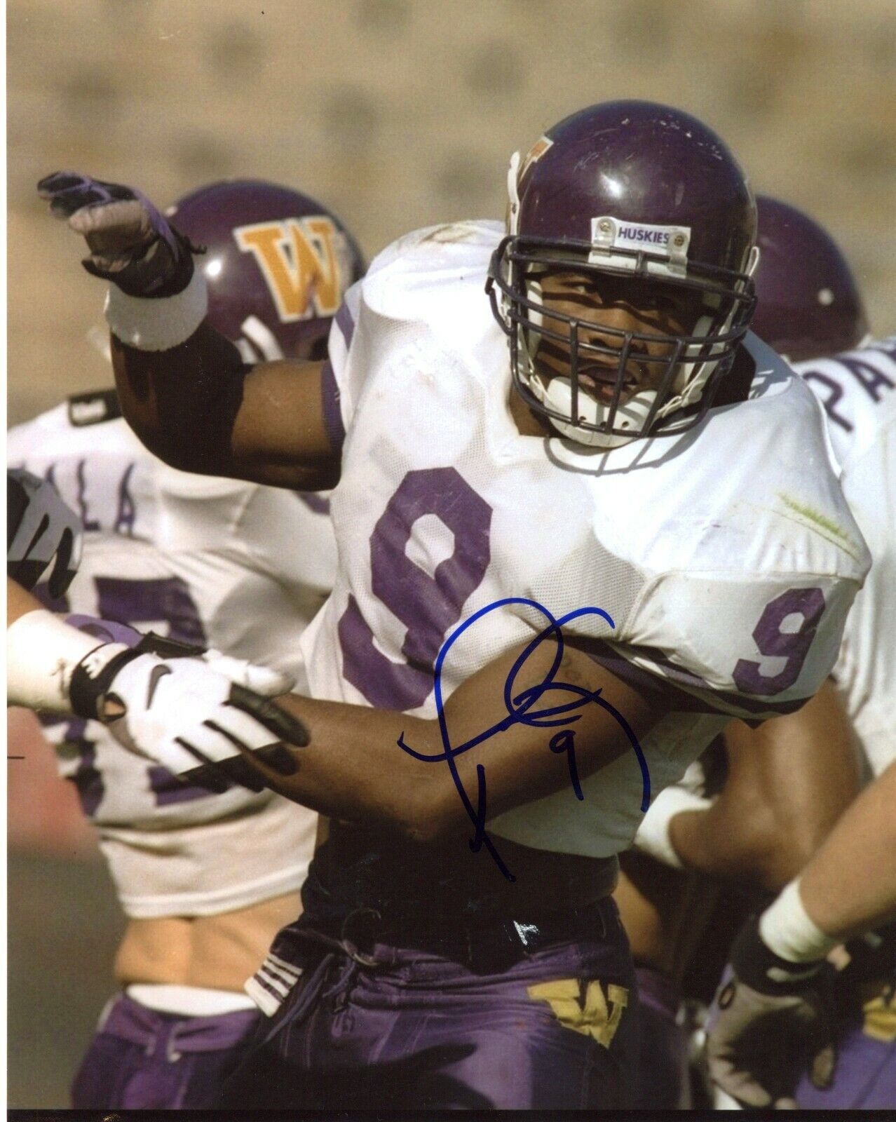 Lawyer Milloy Washington Huskies UW Autographed Signed 8x10 Photo Poster painting CFS Patriots