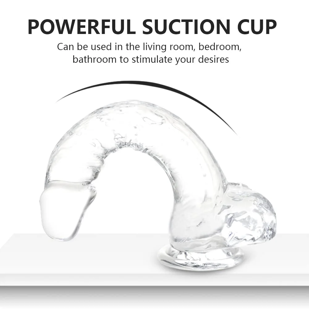 6 Inches Realistic Dildo With Suction Cup For G-spot And Anal Stimulation