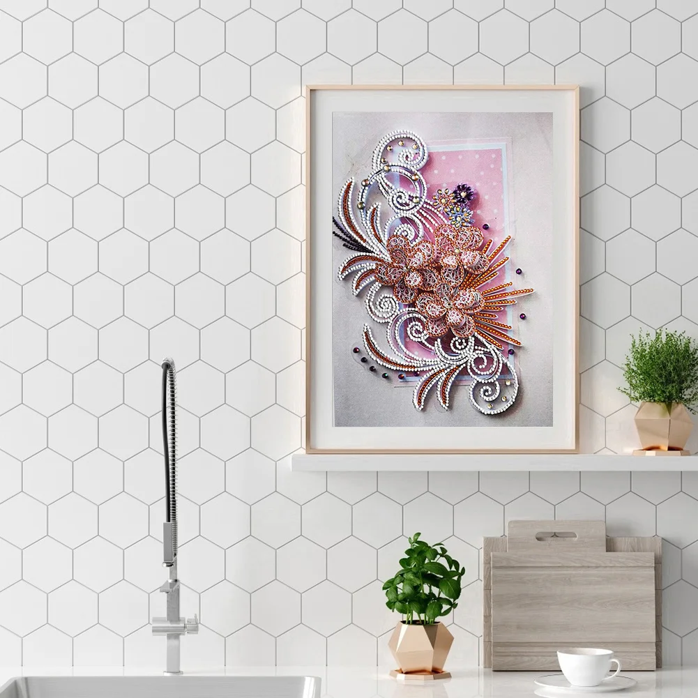 Diamond Painting - Special Shaped Drill - Flower(30*40cm)