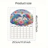 Dolphin Diamond Painting Magnetic Fridge Calendar To-do List Calendar Kit