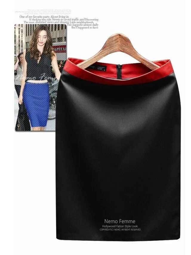 Sexy Hip Skirt Pencil Womens Skirts With Belt Short High Waist Woman Skirt Elegant Business Work Wear Office Lady Mini Skirts