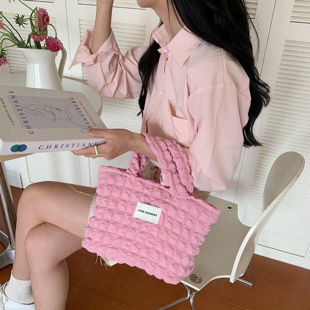 2022 New Fashion Women Canvas Shoulder Bag Ladies Casual Handbag Tote Bag Reusable Large Capacity Cotton Shopping Hand Bags US Mall Lifes