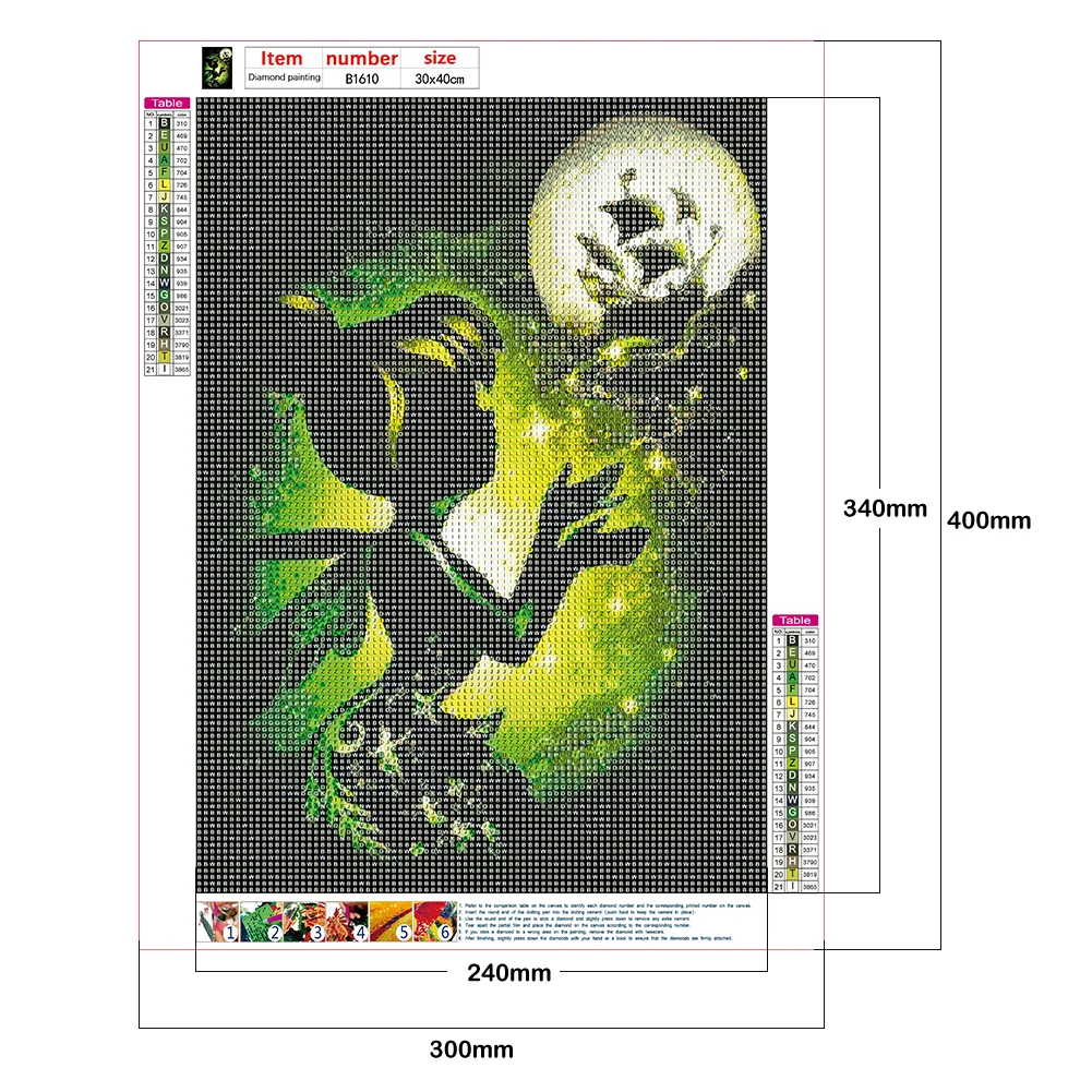 Diamond Painting - Full Round Drill - Princess(30*40cm)