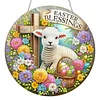 Thanksgiving-Ostern DIY 2D flache Acryl-Diamantmal-Kits 5D Diamantkunst-Fensteranh&auml;nger f&uuml;r Gartenwanddekorationen zu Hause