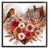 Love Flowers And Robins-11CT Stamped Cross Stitch 40*40cm/15.75*15.75in tapestrymarket