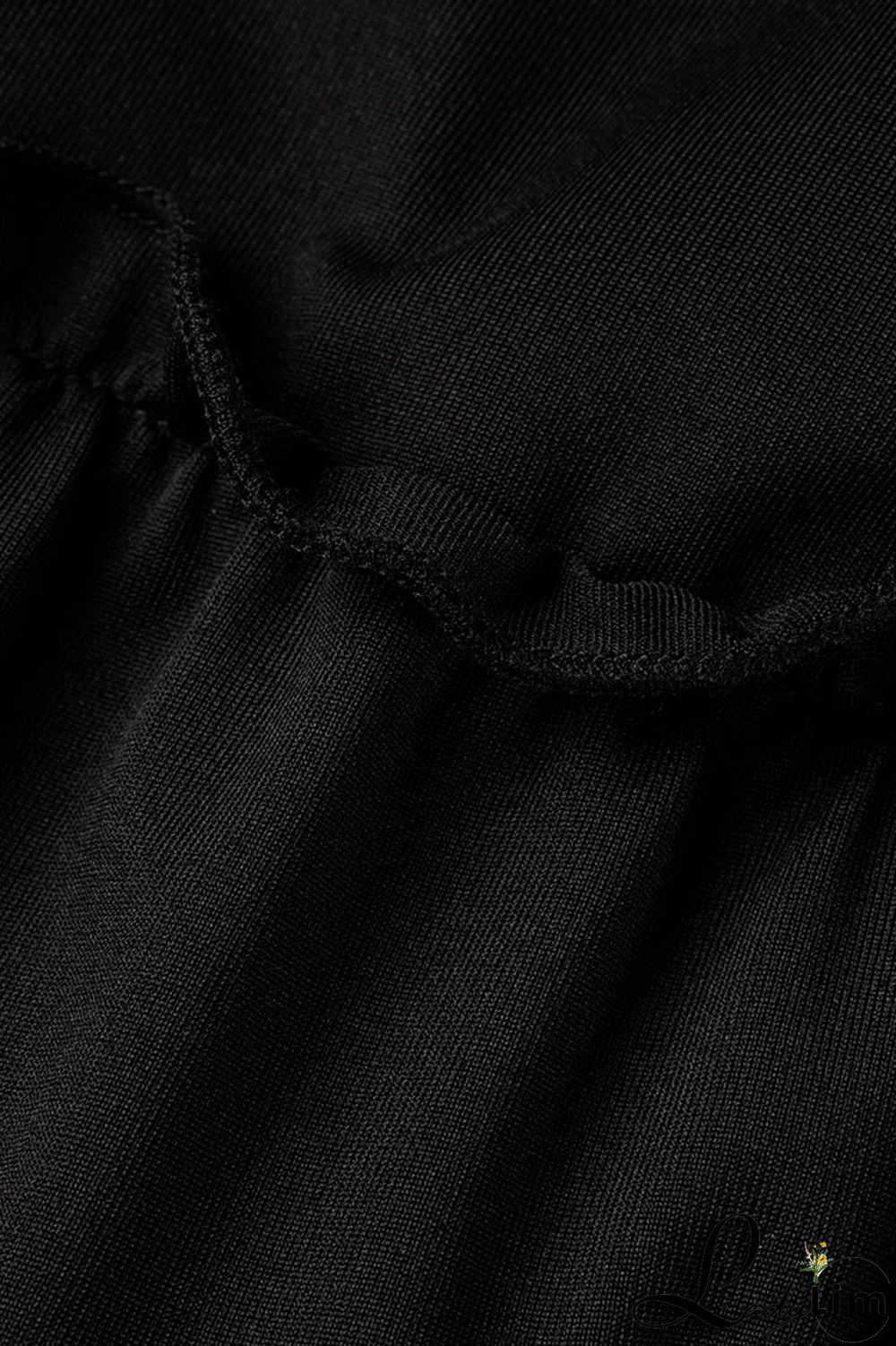 Black Fashion Sexy Solid Lace Backless Fold V Neck Sling Dress Plus Size Dresses