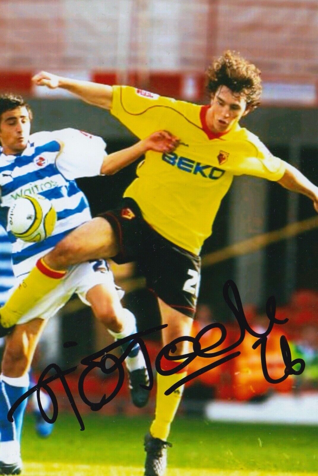 JOHN JOE O'TOOLE HAND SIGNED 6X4 Photo Poster painting - FOOTBALL AUTOGRAPH - WATFORD.