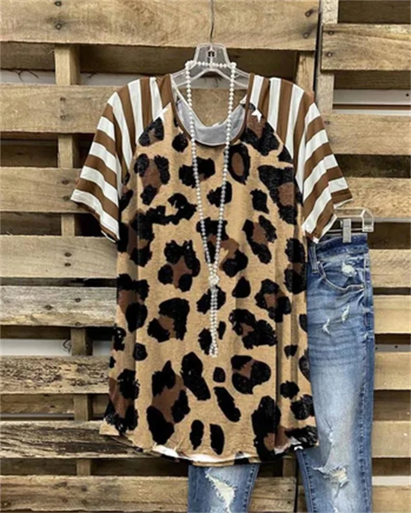 Women's Printing Cotton Linen Top