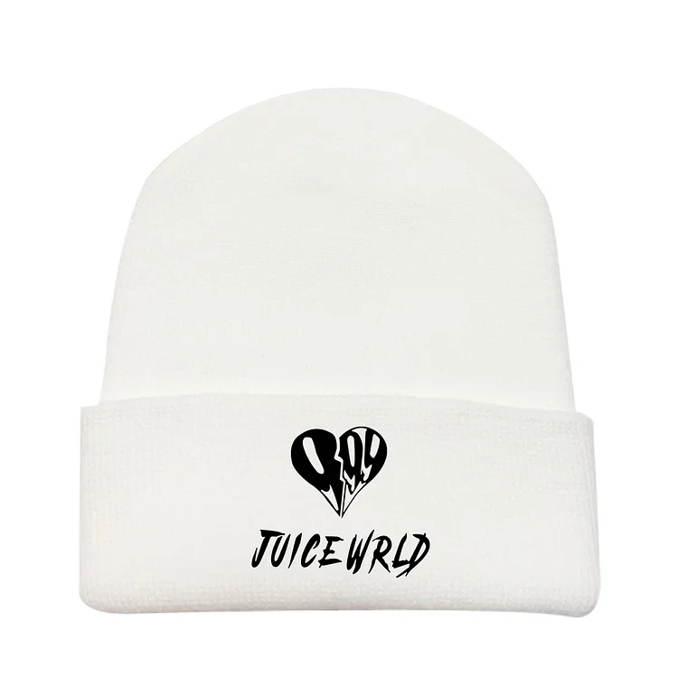 Juice Wrld Knitted Hats Solid Hip Hop Beanie Hat at Hiphopee