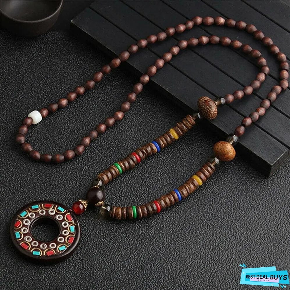 Ethnic Fish Horn Long Statement Men Womens Jewelry