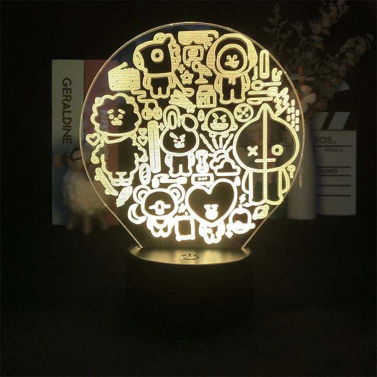 BT21 Creative Cute Colorful Night Light