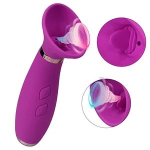 10-Mode Clitoral Stimulator with Sucking & Vibrating Function