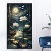 Diamond Painting-DIY Full Round Drill Lotus(70*40 CM)