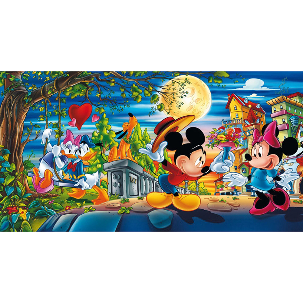 

85*45CM-Round Drill Diamond Painting-Cartoon Mouse, 501 Original