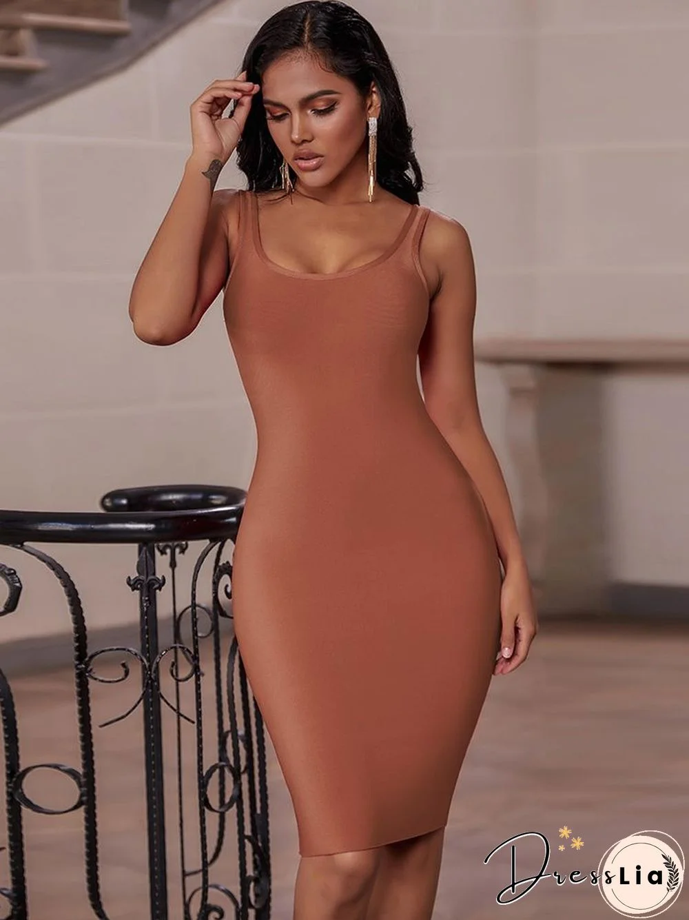 Bandage Dress Red Summer Women's Midi Dress Bodycon Elegant Sexy High Quality Yellow Pink White Evening Party Dress Club