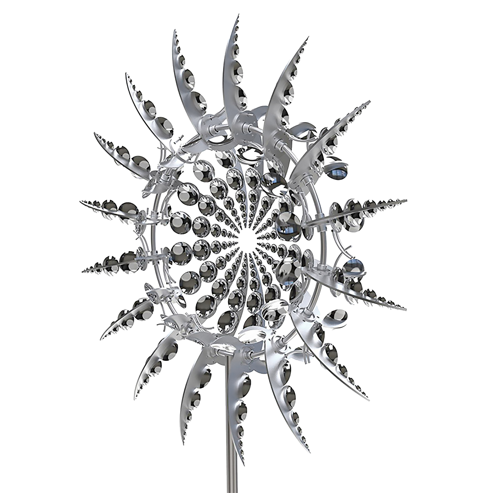 

Outdoor Metal Wind Spinner Unique Yard Patio Stainless Steel Wind Catcher, 501 Original